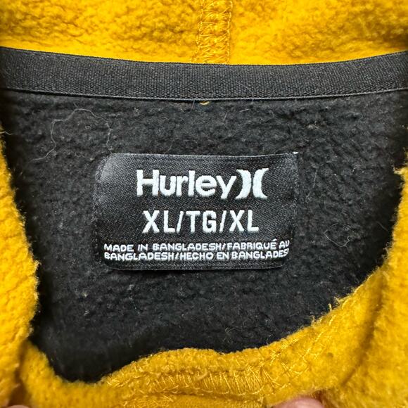 Hurley Surfboards Black Colorblock Hoodie Sweater Sweatshirt - Picture 3 of 6